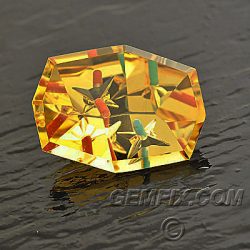 citrine cushion hexagon