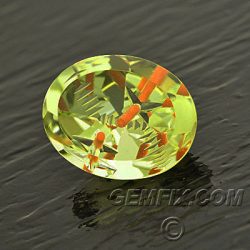 lemon citrine oval and coral