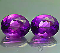 amethyst oval pair