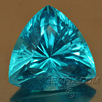 Apatite, American Cut “Paraiba” type Caribbean blue green Gemstones