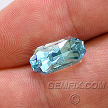 blue aqua untreated aquamarine