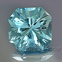 natural aquamarine radiant princess