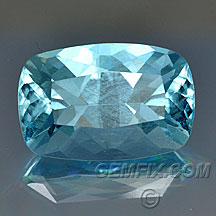 large aqua blue cushion