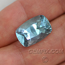 blue aqua untreated aquamarinelarge aqua cushion