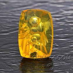 fire opal carving