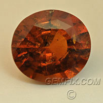 hessonite orange grossular garnet