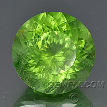 apple green large round peridot
