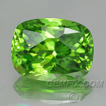 Large cushion peridot