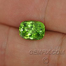 Large cushion peridot