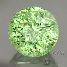 mint green pastel round peridot