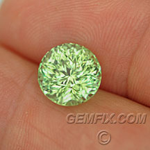 mint green pastel round peridot