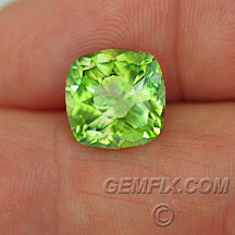peridot pakistani large green cushion