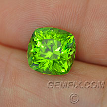 green peridot large cushion