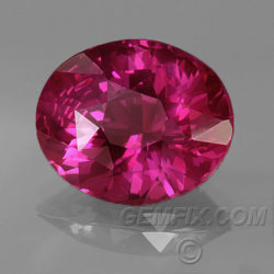 natural red ruby oval unheated untreated
