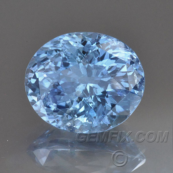 Light Medium Blue Natural Ceylon Sapphire Oval “Portuguese” Cut | 2.96cts |  #11-1194