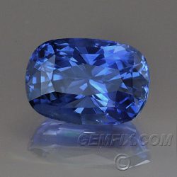 cushion Blue Sapphire GIA lab report