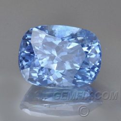 Blue Sapphire certified cushion