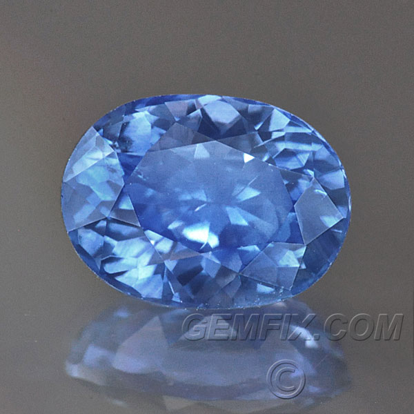 Medium Blue Natural Sapphire Oval Portuguese Cut 254 Cts 11