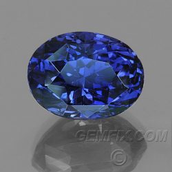 untreated sapphire oval blue purple color change