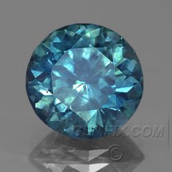 round blue green Montana Sapphire