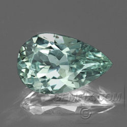 Montana Sapphire blue green pear untreated