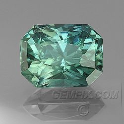 Montana Sapphire radiant blue green teal