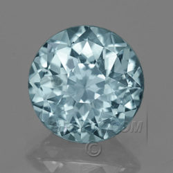 Unheated Round Montana Sapphire Aqua Blue