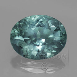 Untreated Montana Sapphire Oval Blue Green