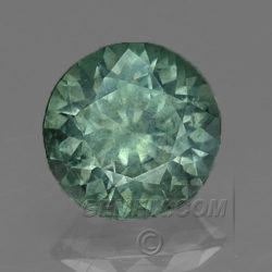 Unheated Green Montana Sapphire Round