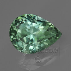 Blue Green Parti Color Montana Sapphire Pear Shape