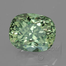 Unheated Green Montana Sapphire Cushion Untreated