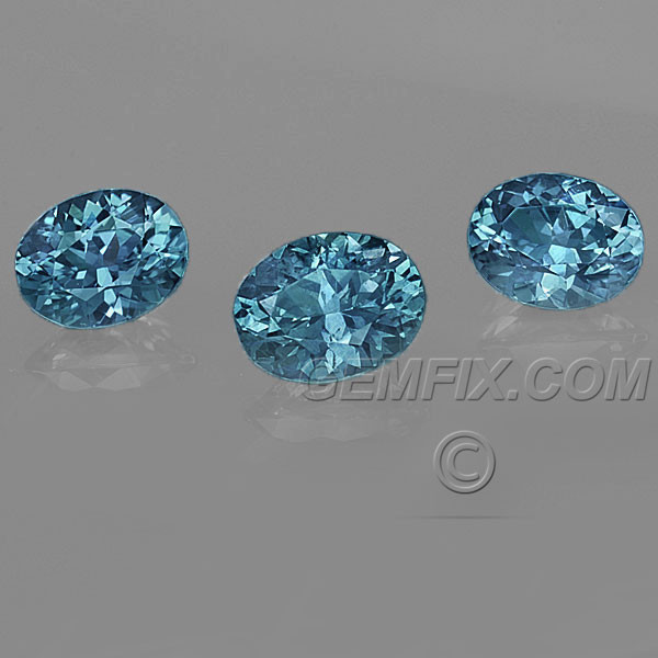 Suite of Blue Montana Sapphires Oval, Matched Set of 3 Stones | 2.26cts ...