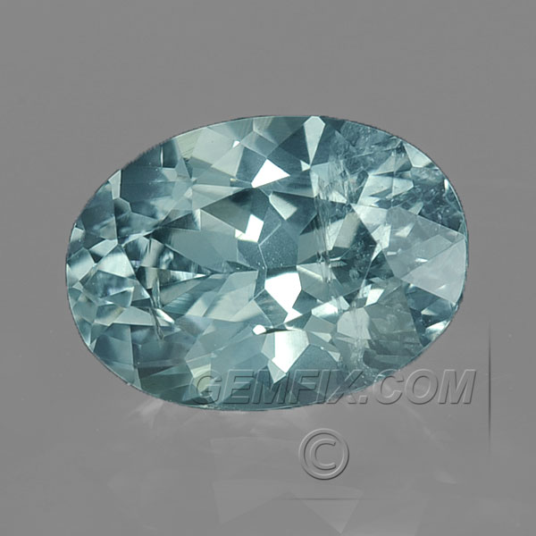 Saphir Naturel Du Montana Bleu Pastel - 12x8 Mm - Radiant Cut - Qualité AAA