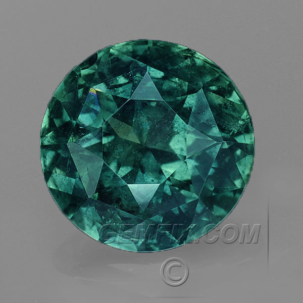 Teal Montana Sapphire Round Blue Green 