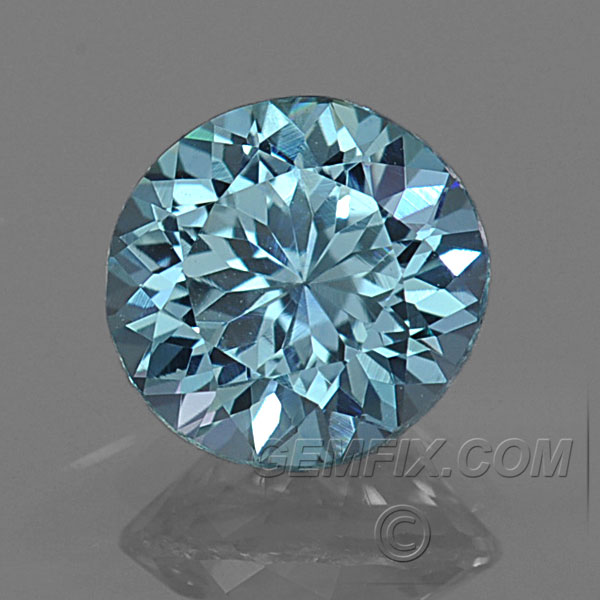 Blue Montana Sapphire Round Portuguese Cut | .80cts | #12-278 - Gemfix