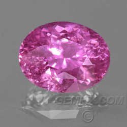 oval pink sapphire natural