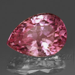 natural pink Sapphire pear drop