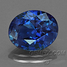 unheated oval blue sapphire