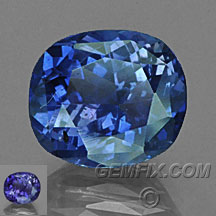 untreated color change blue sapphire