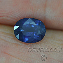 blue sapphire oval