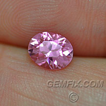 oval brilliant pink sapphire