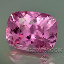 pink sapphire cushion