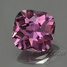 pink violet unheated cushion sapphire