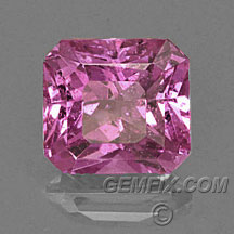 natural princess cut pink sapphire