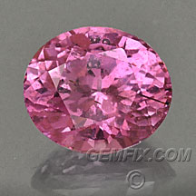 pink sapphire unheated oval