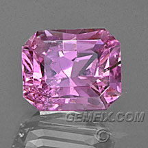 pink sapphire radiant cut