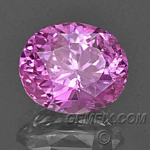 pink sapphire brilliant oval