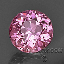 natural hot pink round sapphire