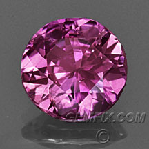 dark pink magenta round sapphire