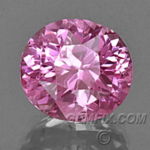 natural pink sapphire cushion